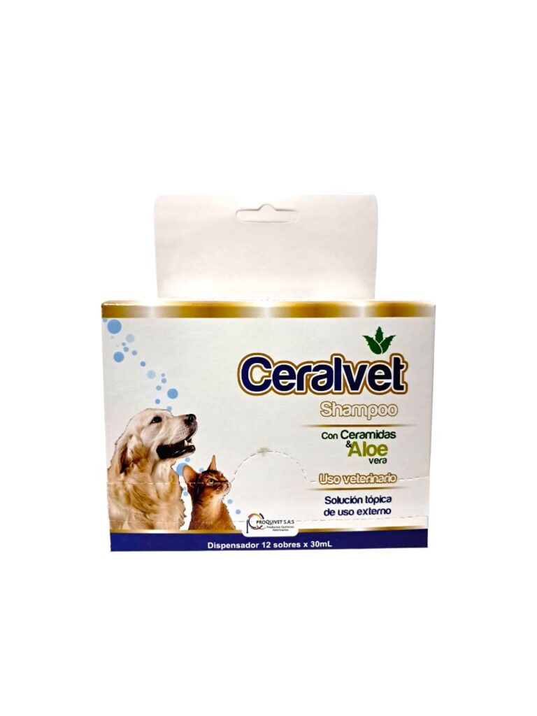 shampoo ceralvet sobre x12